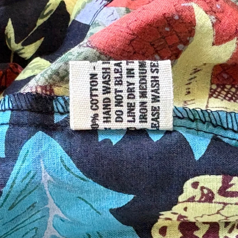 SLV Sur La Vague Frida Kahlo Tropical Jungle Cotton Pajama Set M/L Black Multi‎